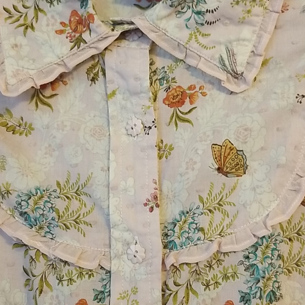 Anthropologie Odille pink floral top - Picture 3 of 6